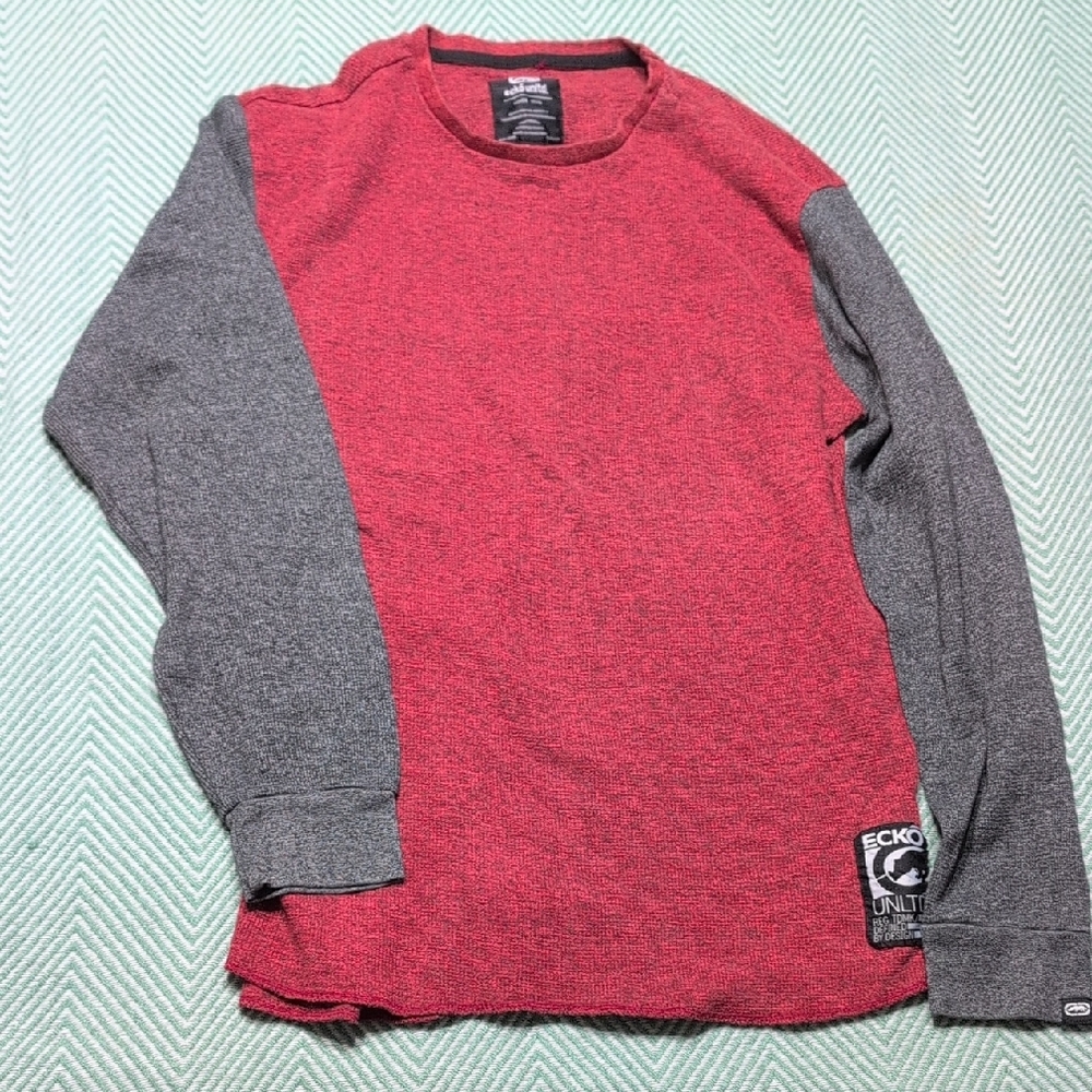 Men's Ecko Unltd Size Large Long Sleeve‎ Thermo Shirt Y2K 0014
